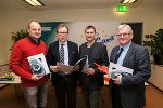 v.l.: Roman Zinggl (Betriebsleiter LUXhome), LR Dr. Christian Buchmann, Mag. Florian Hampel (GF HAGE), Dr. Burghard Kaltenbeck (GF SFG). © Frankl