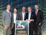 v.l.: Mag. Klaus Scheitegel (GD-Stv. GRAWE), Mathis Huber (Intendant styriarte), Gerhard Draxler (Landesdirektor ORF Steiermark), Dr. Christian Buchmann (Kulturlandesrat), Peter Schöber (Geschäftsführer ORF III). © ORF/Regine Schöttl