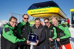 Landesrat Dr. Christian Buchmann, Dir. Georg Bliem, Martin Leitner (Leitner ropeways), Prok. Karl Höflehner und Bgm. Jürgen Winter. 