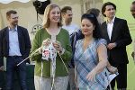 Stricken gibt Chancen: LR Barbara Eibinger-Miedl mit Birgit Pachler vom Odilieninistut Stricken gibt Chancen: LR Barbara Eibinger-Miedl mit Birgit Pachler vom Odilieninistut