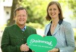 Tourismuslandesrätin Barbara Eibinger-Miedl und Steiermark Tourismus-Geschäftsführer Erich Neuhold © Steiermark Tourismus/Loder