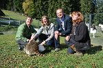 v.l.: Andreas Kühberger (Bürgermeister Mautern), Barbara Eibinger-Miedl (Tourismuslandesrätin), Georg Bliem (Geschäftsführer Wilder Berg Mautern), Sonja Gollenz (Wilder Berg Mautern).