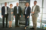 v.l.: Erhard Juritsch (Geschäftsführer KWF), Gaby Schaunig (LH-Stv. Kärnten), Günther Lackner (Geschäftsführer Silicon Alps), Barbara Eibinger-Miedl (Wirtschaftslandesrätin Steiermark), Gerd Holzschlag (SFG). © Silicon Alps v.l.: Erhard Juritsch (Geschäftsführer KWF), Gaby Schaunig (LH-Stv. Kärnten), Günther Lackner (Geschäftsführer Silicon Alps), Barbara Eibinger-Miedl (Wirtschaftslandesrätin Steiermark), Gerd Holzschlag (SFG).