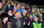 Tolle Stimmung in Schladming: Landeshauptmann Hermann Schützenhöfer mit Sportlandesrat Anton Lang beim diesjährigen Nightrace auf Planai.