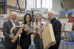 v. l. n. r.: LR Ök.-Rat Johann Seitinger, GF proHolz Steiermark Mag. Doris Stiksl, MSc., DI Claudia Gerhäusser, Univ.-Prof. DI Dr. Gerhard Schickhofer, TU Graz © Jimmy Lunghammer v. l. n. r.: LR Ök.-Rat Johann Seitinger, GF proHolz Steiermark Mag. Doris Stiksl, MSc., DI Claudia Gerhäusser, Univ.-Prof. DI Dr. Gerhard Schickhofer, TU Graz © Jimmy Lunghammer