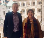 EU-Koordinatorin Anne Elisabet Jensen besuchte Verkehrslandesrat Anton Lang.