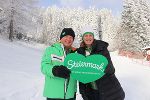Tourismuslandesrätin Barbara Eibinger-Miedl und Steiermark Tourismus-Geschäftsführer Erich Neuhold freuen sich über eine weitere erfolgreiche Wintersaison für den steirischen Tourismus.  © Steiermark Tourismus/Robert Cescutti