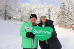 Tourismuslandesrätin Barbara Eibinger-Miedl und Steiermark Tourismus-Geschäftsführer Erich Neuhold freuen sich über eine weitere erfolgreiche Wintersaison für den steirischen Tourismus. 