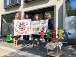 Cordula Schlamadinger (Leitung Kinderdrehscheibe), Christina Lind (Stv. Landesgeschäftsführerin AMS Steiermark), Ursula Lackner (Landesrätin für Bildung und Gesellschaft), Alexandra Nagl (Leiterin der Fachabteilung Gesellschaft)