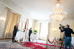 Pressekonferenz zum Landesbudget im Weißen Saal der Grazer Burg.