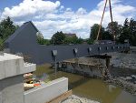 Der Bau der Raabbrücke schreitet zügig voran. © Land Steiermark Der Bau der Raabbrücke schreitet zügig voran. © Land Steiermark