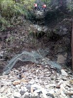 ...wurden aus der Schutzverbauung geräumt. © A16/STED ...wurden aus der Schutzverbauung geräumt. © A16/STED