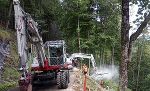 Am Gollersattel kam "schweres Gerät" zum Einsatz. © A16/STED Am Gollersattel kam "schweres Gerät" zum Einsatz. © A16/STED
