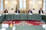LR Juliane Bogner-Strauß, LH Hermann Schützenhöfer, LH-Stv. Anton Lang und LR Christopher Drexler (v.l.) beim Austausch zum Thema Corona. © Bilder: Land Steiermark/Foto Fischer; Verwendung bei Quellenangabe honorarfrei LR Juliane Bogner-Strauß, LH Hermann Schützenhöfer, LH-Stv. Anton Lang und LR Christopher Drexler (v.l.) beim Austausch zum Thema Corona. © Bilder: Land Steiermark/Foto Fischer; Verwendung bei Quellenangabe honorarfrei