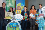 10 Jahre Klimaschutzbildung im Februar 2020. Foto (von links): Michael Krobath (Umwelt-Bildungs-Zentrum Steiermark), Daniela Köck (beteiligung.st), Andrea Gössinger-Wieser (Klimaschutzkoordinatorin Steiermark), LRin Ursula Lackner, Karin Dullnig (Ecoversum), Friedrich Hofer (Klimabündnis Steiermark) © Land Steiermark / Purgstaller 10 Jahre Klimaschutzbildung im Februar 2020. Foto (von links): Michael Krobath (Umwelt-Bildungs-Zentrum Steiermark), Daniela Köck (beteiligung.st), Andrea Gössinger-Wieser (Klimaschutzkoordinatorin Steiermark), LRin Ursula Lackner, Karin Dullnig (Ecoversum), Friedrich Hofer (Klimabündnis Steiermark) © Land Steiermark / Purgstaller