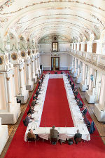 In der Aula der Alten Universität in Graz trafen sich Expertinnen und Experten zum Austausch. © Land Steiermark/Jesse Streibl, bei Quellenangabe honorarfrei. In der Aula der Alten Universität in Graz trafen sich Expertinnen und Experten zum Austausch. © Land Steiermark/Jesse Streibl, bei Quellenangabe honorarfrei.