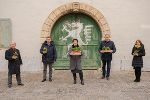 Gemeinsamer Startschuss (am Foto von links): Johannes Gepp (Präsident Naturschutzbund Steiermark), Kurt Wallner, Ursula Lackner, Erwin Dirnberger, Christine Podlipnig (Projektleiterin Aktion Wildblumen)