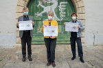 Wilhelm Graf, Marianne Graf, Ursula Lackner (von links)