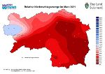 Eine Übersichtskarte zu den Niederschlägen im März 2021 © Lebensressort, bei Quellenangabe honorarfrei Eine Übersichtskarte zu den Niederschlägen im März 2021 © Lebensressort, bei Quellenangabe honorarfrei