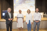 Europa-LR Christopher Drexler, Adelheid Wölfl, Katalin Tünde Huber und Florian Bieber (v.l.) diskutierten beim ersten Café Europa Westbalkan. © Land Steiermark/Foto Fischer; Nutzung bei Quellenangabe honorarfrei Europa-LR Christopher Drexler, Adelheid Wölfl, Katalin Tünde Huber und Florian Bieber (v.l.) diskutierten beim ersten Café Europa Westbalkan. © Land Steiermark/Foto Fischer; Nutzung bei Quellenangabe honorarfrei