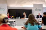 Im Medienzentrum Steiermark wurde heute Vormittag die Digitalisierungsstrategie für die steirischen Schulen präsentiert. © Foto: Land Steiermark/Streibl; bei Quellenangabe honorarfrei Im Medienzentrum Steiermark wurde heute Vormittag die Digitalisierungsstrategie für die steirischen Schulen präsentiert. © Foto: Land Steiermark/Streibl; bei Quellenangabe honorarfrei