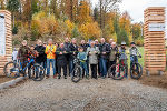 Feierliche Eröffnung des Bike Trail Park Lannach mit Landesrat Christopher Drexler, dem Lannacher Bürgermeister Josef Niggas und zahlreichen Mountainbike-Fans.