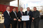 Herbert Ritter (Vizepräsident WK Steiermark), Christian Steindl (GF Cargo Center), LH-Stv. Anton Lang, LH Hermann Schützenhöfer und Franz Glanz (GF Cargo Center) (v.l.) © Bilder: Land Steiermark; Verwendung bei Quellenangabe honorarfrei Herbert Ritter (Vizepräsident WK Steiermark), Christian Steindl (GF Cargo Center), LH-Stv. Anton Lang, LH Hermann Schützenhöfer und Franz Glanz (GF Cargo Center) (v.l.)