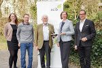 Verena Schwab (Geschäftsführerin econutri GmbH), Bernd Nidetzky (wissenschaftlicher Leiter acib GmbH), Helmut Schwab (acib-Forscher und Mitbegründer der econutri GmbH), Landesrätin Barbara Eibinger-Miedl, Christoph Ludwig (Geschäftsführer Steirische Wirtschaftsförderung SFG). © Foto Fischer Verena Schwab (Geschäftsführerin econutri GmbH), Bernd Nidetzky (wissenschaftlicher Leiter acib GmbH), Helmut Schwab (acib-Forscher und Mitbegründer der econutri GmbH), Landesrätin Barbara Eibinger-Miedl, Christoph Ludwig (Geschäftsführer Steirische Wirtschaftsförderung SFG).