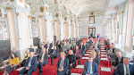 Rund 70 ehemalige Landespolitikerinnen und -politiker kamen zum Empfang in der Aula der Alten Universität in Graz.