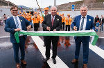 Bürgermeister Erwin Eggenreich, Landeshauptmann Hermann Schützenhöfer und Landeshauptmann-Stellvertreter Anton Lang (v.l.) © Land Steiermark/Resch; bei Quellenangabe honorarfrei