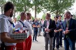 LH Christopher Drexler und BM Gerhard Karner beim Besuch des Roten Kreuzes am Red-Bull-Ring