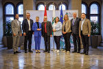 LR Marco Tittler (Vorarlberg, ÖVP), LR Heinrich Dorner (Burgenland, SPÖ), LH-Stv. Gaby Schaunig (Kärnten, SPÖ), Vorsitzender LR Hans Seitinger (Steiermark, ÖVP), Vizebürgermeisterin Kathrin Gaál (Wien, SPÖ), LR Andrea Klambauer (Salzburg, NEOS), LR Martin Eichtinger (Niederösterreich, ÖVP), LH-Stv. Manfred Haimbuchner (Oberösterreich, FPÖ) © Land Steiermark/ Erwin Scheriau LR Marco Tittler (Vorarlberg, ÖVP), LR Heinrich Dorner (Burgenland, SPÖ), LH-Stv. Gaby Schaunig (Kärnten, SPÖ), Vorsitzender LR Hans Seitinger (Steiermark, ÖVP), Vizebürgermeisterin Kathrin Gaál (Wien, SPÖ), LR Andrea Klambauer (Salzburg, NEOS), LR Martin Eichtinger (Niederösterreich, ÖVP), LH-Stv. Manfred Haimbuchner (Oberösterreich, FPÖ)