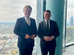 Landeshauptmann Christopher Drexler traf mit dem hessischen Ministerpräsident Boris Rhein zu einem Arbeitsgespräch zusammen.