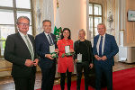 LH Christopher Drexler, Christian Jauk, Sonja Klima, Boris Bukowski, LH-Stv. Anton Lang (v.l.). © Land Steiermark/ Frankl