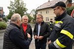 LH Drexler und LH-Stv. Lang mit Bürgermeister Alfred Lenz in Heimschuh © Land Steiermark; bei Quellenangabe honorarfrei