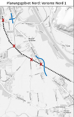 Plan für die Verkehrslösung im Norden von Wildon