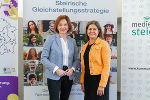 LR Simone Schmiedtbauer und LR Doris Kampus setzen sich für die finanzielle Freiheit von Frauen ein. © Land Steiermark/Robert Binder; Verwendung bei Quellenangabe honorarfrei LR Simone Schmiedtbauer und LR Doris Kampus setzen sich für die finanzielle Freiheit von Frauen ein.