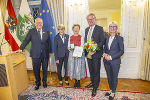 Edwin Benko, Katharina Purtscher-Penz, Almut Lorber, Landeshauptmann Christopher Drexler und die Zweite Landtagspräsidentin Gabriele Kolar (v.l.).