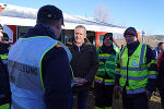Landeshauptmann Mario Kunasek dankte den Einsatzkräften in Semriach © Petra Mitteregger Landeshauptmann Mario Kunasek dankte den Einsatzkräften in Semriach