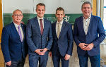 ÖVP-Bildungssprecher LAbg. Detlev Eisel-Eiselsberg, Landesrat Stefan Hermann, ÖVP-Klubobmann Lukas Schnitzer sowie FPÖ-Bildungssprecher Arnd Meißl (v.l.) © Foto: FLTK; bei Quellenangabe honorarfrei ÖVP-Bildungssprecher LAbg. Detlev Eisel-Eiselsberg, Landesrat Stefan Hermann, ÖVP-Klubobmann Lukas Schnitzer sowie FPÖ-Bildungssprecher Arnd Meißl (v.l.)