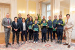 LH Mario Kunasek verabschiedete die steirische Delegation von Special Olympics, die an den World Winter Games in Turin teilnehmen wird. © Land Steiermark/Robert Binder; Verwendung bei Quellenangabe honorarfrei LH Mario Kunasek verabschiedete die steirische Delegation von Special Olympics, die an den World Winter Games in Turin teilnehmen wird.