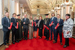 Andreas Windischbacher, Andreas Habring, Rektor Peter Riedler, Landtagspräsident Gerald Deutschmann, Barbara Gigerl, Andrea Pferscher, Landesrätin Claudia Holzer (in Vertretung von LH Mario Kunasek), Rektor Horst Bischof, Reinhard Lüftenegger, Fikret Bašić und 3. Landtagspräsidentin Helga Ahrer (v.l.) © Land Steiermark/Binder; bei Quellenangabe honorarfrei Andreas Windischbacher, Andreas Habring, Rektor Peter Riedler, Landtagspräsident Gerald Deutschmann, Barbara Gigerl, Andrea Pferscher, Landesrätin Claudia Holzer (in Vertretung von LH Mario Kunasek), Rektor Horst Bischof, Reinhard Lüftenegger, Fikret Bašić und 3. Landtagspräsidentin Helga Ahrer (v.l.)