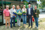 GF Peter Gspaltl, Bgm. Karl Lautner, LR Claudia Holzer, Bgm. Urška Mauko Tuš, GF Werner Hecking, LAbg. Michael Wagner (v.l.) © Schleich GF Peter Gspaltl, Bgm. Karl Lautner, LR Claudia Holzer, Bgm. Urška Mauko Tuš, GF Werner Hecking, LAbg. Michael Wagner (v.l.)