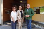 Bezirkshauptfrau Elisabeth Kladiva (M.) mit ihren Gästen: Landeshauptmann Mario Kunasek und Landesamtsdirektorin Brigitte Scherz-Schaar.